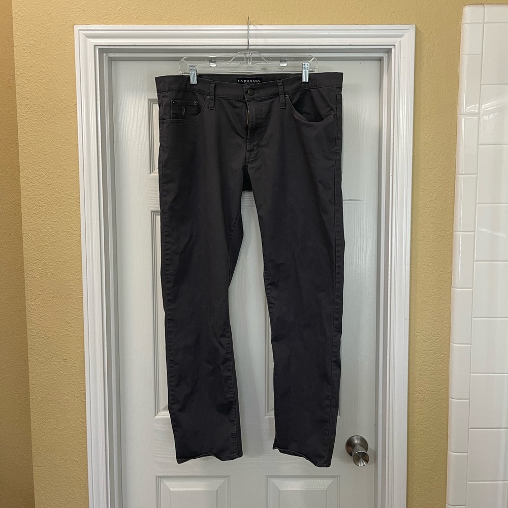 U.S Polo Grey Chino Pants 38x32